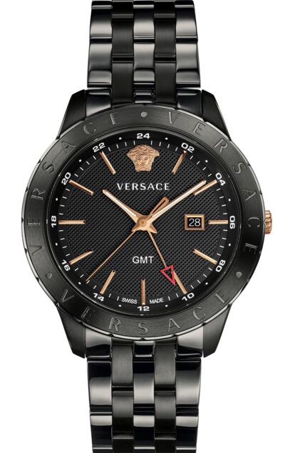 Versace Swiss Business Slim Black Stainless Steel VEBK00618 watch Review